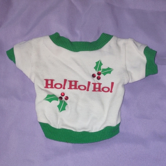 Other - Festive White and Green Pet Sweater